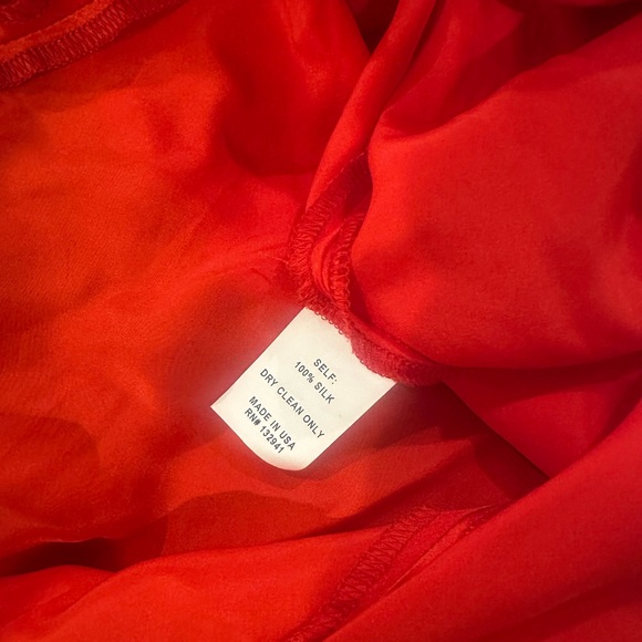 Revolve AMANDA UPRICHARD 
X Marla Gown red silk dress size small - Picture 6 of 6
